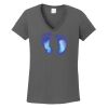 Ladies Heavy Cotton ™ 100% Cotton V Neck T Shirt Thumbnail