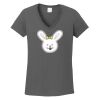 Ladies Heavy Cotton ™ 100% Cotton V Neck T Shirt Thumbnail