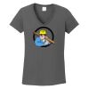Ladies Heavy Cotton ™ 100% Cotton V Neck T Shirt Thumbnail