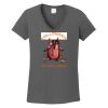 Ladies Heavy Cotton ™ 100% Cotton V Neck T Shirt Thumbnail