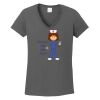 Ladies Heavy Cotton ™ 100% Cotton V Neck T Shirt Thumbnail