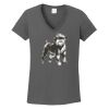 Ladies Heavy Cotton ™ 100% Cotton V Neck T Shirt Thumbnail