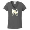 Ladies Heavy Cotton ™ 100% Cotton V Neck T Shirt Thumbnail