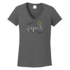Ladies Heavy Cotton ™ 100% Cotton V Neck T Shirt Thumbnail