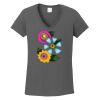 Ladies Heavy Cotton ™ 100% Cotton V Neck T Shirt Thumbnail