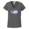 Ladies Heavy Cotton ™ 100% Cotton V Neck T Shirt Thumbnail