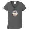 Ladies Heavy Cotton ™ 100% Cotton V Neck T Shirt Thumbnail