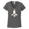Ladies Heavy Cotton ™ 100% Cotton V Neck T Shirt Thumbnail