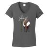 Ladies Heavy Cotton ™ 100% Cotton V Neck T Shirt Thumbnail