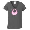 Ladies Heavy Cotton ™ 100% Cotton V Neck T Shirt Thumbnail