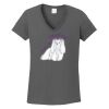 Ladies Heavy Cotton ™ 100% Cotton V Neck T Shirt Thumbnail