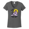 Ladies Heavy Cotton ™ 100% Cotton V Neck T Shirt Thumbnail
