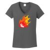 Ladies Heavy Cotton ™ 100% Cotton V Neck T Shirt Thumbnail