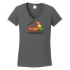 Ladies Heavy Cotton ™ 100% Cotton V Neck T Shirt Thumbnail