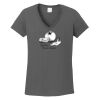 Ladies Heavy Cotton ™ 100% Cotton V Neck T Shirt Thumbnail