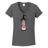 Ladies Heavy Cotton ™ 100% Cotton V Neck T Shirt Thumbnail