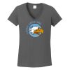 Ladies Heavy Cotton ™ 100% Cotton V Neck T Shirt Thumbnail