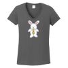 Ladies Heavy Cotton ™ 100% Cotton V Neck T Shirt Thumbnail