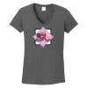 Ladies Heavy Cotton ™ 100% Cotton V Neck T Shirt Thumbnail