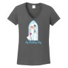 Ladies Heavy Cotton ™ 100% Cotton V Neck T Shirt Thumbnail