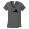 Ladies Heavy Cotton ™ 100% Cotton V Neck T Shirt Thumbnail