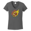 Ladies Heavy Cotton ™ 100% Cotton V Neck T Shirt Thumbnail