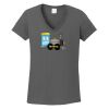 Ladies Heavy Cotton ™ 100% Cotton V Neck T Shirt Thumbnail