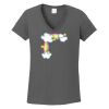 Ladies Heavy Cotton ™ 100% Cotton V Neck T Shirt Thumbnail
