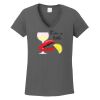 Ladies Heavy Cotton ™ 100% Cotton V Neck T Shirt Thumbnail