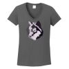 Ladies Heavy Cotton ™ 100% Cotton V Neck T Shirt Thumbnail