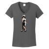Ladies Heavy Cotton ™ 100% Cotton V Neck T Shirt Thumbnail