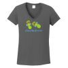 Ladies Heavy Cotton ™ 100% Cotton V Neck T Shirt Thumbnail