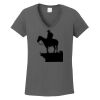 Ladies Heavy Cotton ™ 100% Cotton V Neck T Shirt Thumbnail