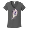 Ladies Heavy Cotton ™ 100% Cotton V Neck T Shirt Thumbnail