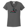 Ladies Heavy Cotton ™ 100% Cotton V Neck T Shirt Thumbnail
