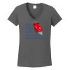 Ladies Heavy Cotton ™ 100% Cotton V Neck T Shirt Thumbnail