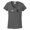 Ladies Heavy Cotton ™ 100% Cotton V Neck T Shirt Thumbnail