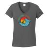Ladies Heavy Cotton ™ 100% Cotton V Neck T Shirt Thumbnail