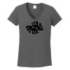 Ladies Heavy Cotton ™ 100% Cotton V Neck T Shirt Thumbnail