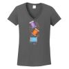 Ladies Heavy Cotton ™ 100% Cotton V Neck T Shirt Thumbnail