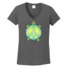 Ladies Heavy Cotton ™ 100% Cotton V Neck T Shirt Thumbnail