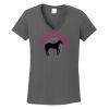 Ladies Heavy Cotton ™ 100% Cotton V Neck T Shirt Thumbnail