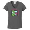 Ladies Heavy Cotton ™ 100% Cotton V Neck T Shirt Thumbnail