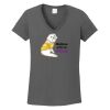 Ladies Heavy Cotton ™ 100% Cotton V Neck T Shirt Thumbnail