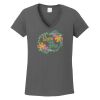 Ladies Heavy Cotton ™ 100% Cotton V Neck T Shirt Thumbnail