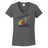 Ladies Heavy Cotton ™ 100% Cotton V Neck T Shirt Thumbnail