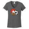 Ladies Heavy Cotton ™ 100% Cotton V Neck T Shirt Thumbnail