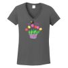 Ladies Heavy Cotton ™ 100% Cotton V Neck T Shirt Thumbnail
