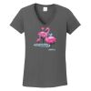 Ladies Heavy Cotton ™ 100% Cotton V Neck T Shirt Thumbnail
