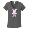 Ladies Heavy Cotton ™ 100% Cotton V Neck T Shirt Thumbnail
